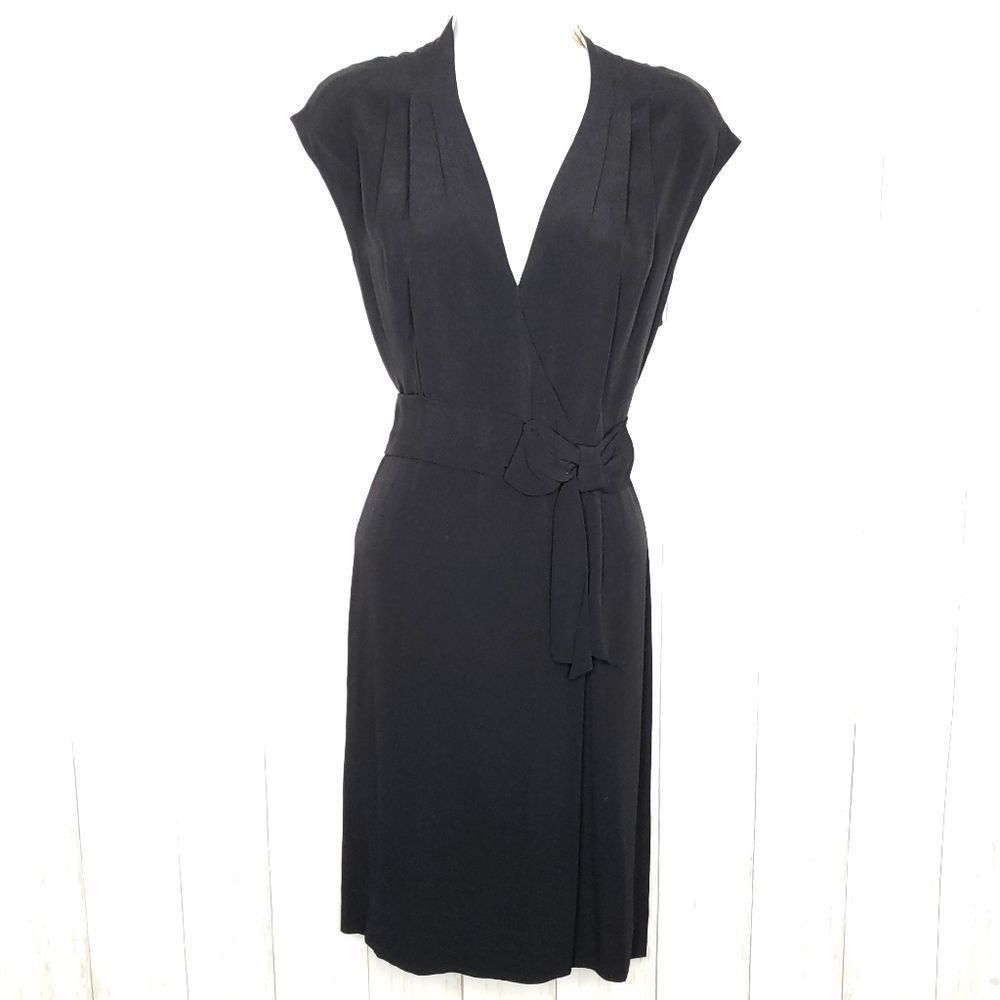 Kate Spade Villa Bow-Tie Waist Dress Black Size 6